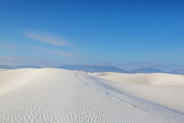 White sand dunes