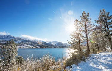 Kissenbezug Winter in Sierra Nevada © Galyna Andrushko