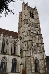 Fototapeta na wymiar Abbey of Saint Germain in Auxerre, France 