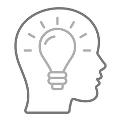 Idea Greyscale Line Icon