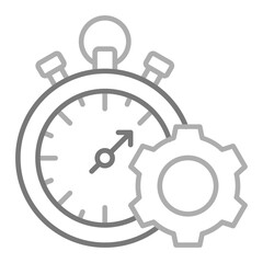 Productivity Greyscale Line Icon