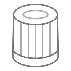 Filter Greyscale Line Icon