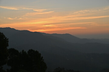 A beautiful sunrise over the mountains.