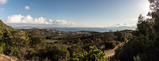 Toskanische Küste im Herbst bei Piombino