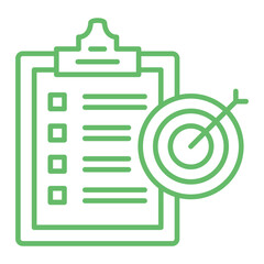 Goals Multicolor Line Icon