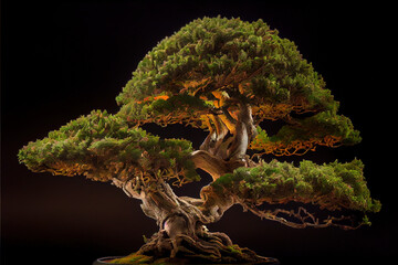 bonsai trees studio lighting