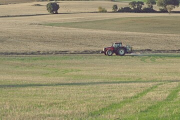 Obraz premium tractor in field