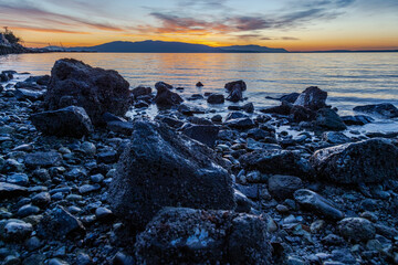 Obraz premium sunset on the beach