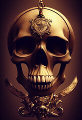 skull on black