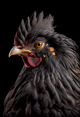 Fototapeta premium black chicken
