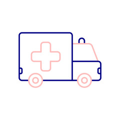 Ambulance Car Icon, Deal With Emergencies With an Ambulance.