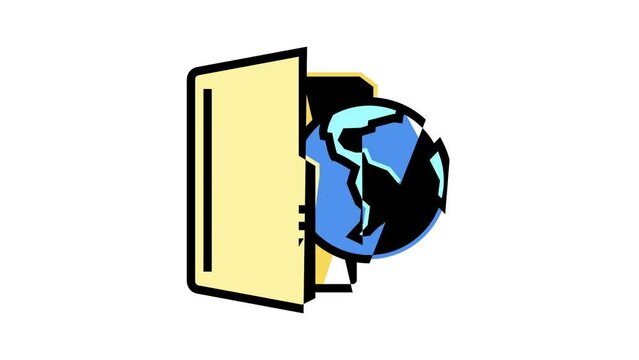 web folder color icon animation