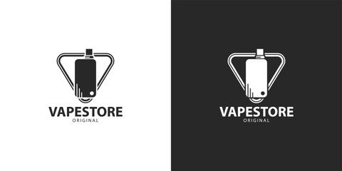 vape store logo template minimalist idea