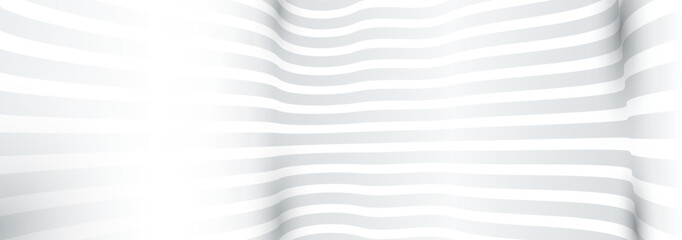 Abstract lines in 3D perspective vector monochrome background, dimensional illustration mockup.
