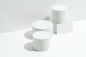 Business card mockup, template on white background