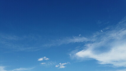 Beautiful blue sky with clouds for background. Summer sky