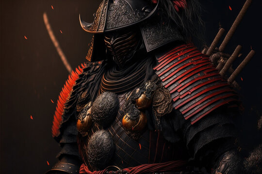 ancient samurai preparing for combat