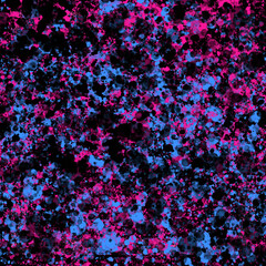 Blue pink and black speckled background, large format