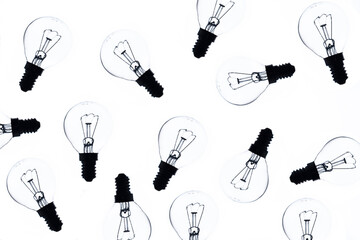 light bulb on a light background