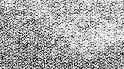 Rough, irregular texture composed of monochrome geometric elements. Overlay distressed grunge background. Abstract vector illustration. Isolated on white background. EPS10