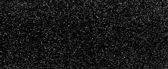 Snow, stars, fairy twinkling lights, rain drops on black background. Abstract vector noise. Small particles of debris and dust. Distressed uneven grunge texture overlay.
