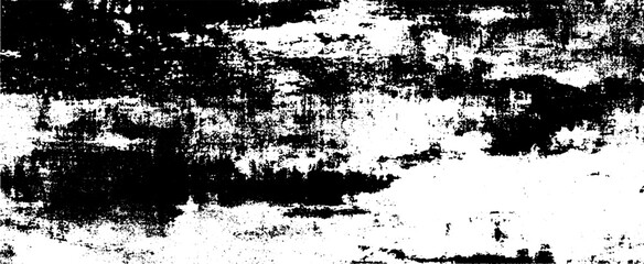 Fototapeta premium Monochrome texture composed of irregular graphic elements. Distressed uneven grunge background. Abstract vector illustration. Overlay for interesting effect and depth. Isolated on white background.