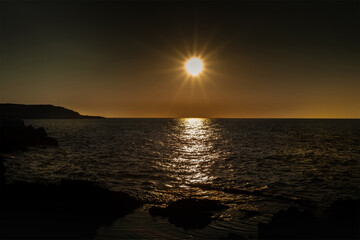 sunset at the beach