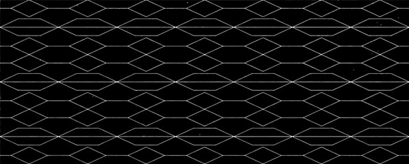 Rough, irregular texture composed of monochrome geometric elements. Overlay distressed grunge background. Abstract vector illustration. Isolated on white background. EPS10