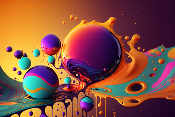 Obraz premium background with circles