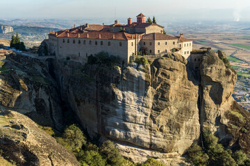 Fototapeta na wymiar Panoramic view of Meteora Monasteries, Greece