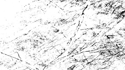 Scratched and Cracked Grunge Urban Background Texture Vector. Dust Overlay Distress Grainy Grungy Effect. Distressed Backdrop Vector Illustration. Isolated Black on White Background. EPS 10.