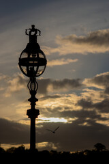 Fototapeta na wymiar Street Lamp in Sunset