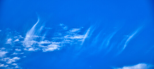 Wolke, Wolken, Schlieren, Himmel, Zirrus, Zirruswolke, Zirruswolken, Federwolke, Federwolken, blau,...