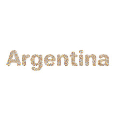 Argentina Silhouette Pixelated pattern map illustration