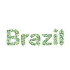 Brazil Silhouette Pixelated pattern map illustration