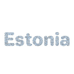 Estonia Silhouette Pixelated pattern map illustration
