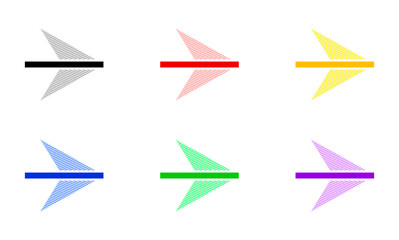 Vector illustration of colorful bullet points.