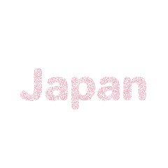 Japan Silhouette Pixelated pattern map illustration
