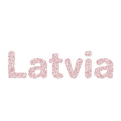 Latvia Silhouette Pixelated pattern map illustration