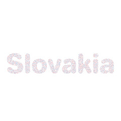 Slovakia Silhouette Pixelated pattern map illustration