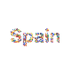Spain Silhouette Pixelated pattern map illustration