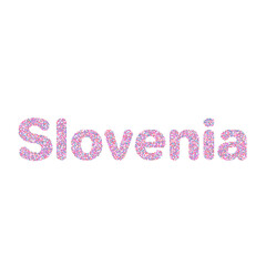 Slovenia Silhouette Pixelated pattern map illustration