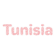 Tunisia Silhouette Pixelated pattern map illustration