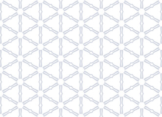 Abstract Seamless Geometric Hexagons and Triangles Pattern.