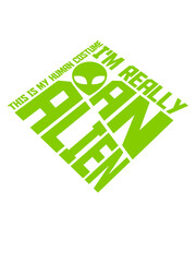 human costume alien Zitat 