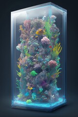 aquarium with corals and fauna