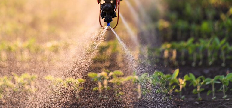 Nozzle of the tractor sprinklers