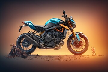 Obraz na płótnie Canvas motorcycle concept art