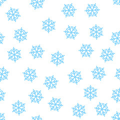 simple vector illustration snowflakes pattern