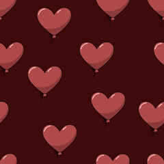 Plakat simple vector illustration pattern with hearts